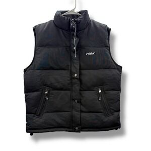 Peak Performance NWT Puffer Vest Men's XXL Black Winter Outdoor Zip